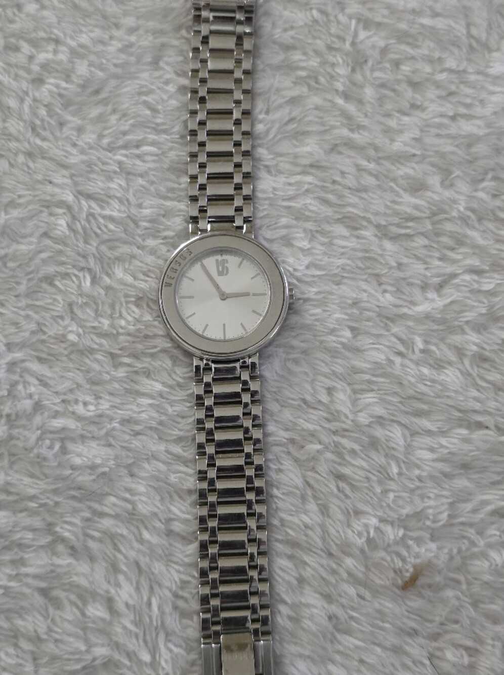 Versus By Versace Silver Tone Women's Watch with White Dial